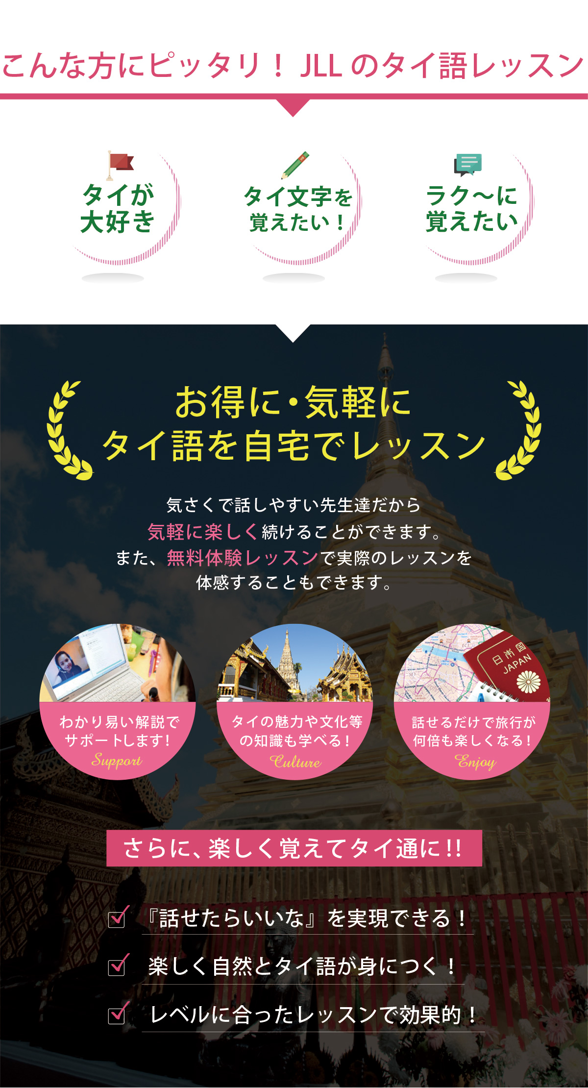 定額価格のランゲージラボ タイ語レッスン